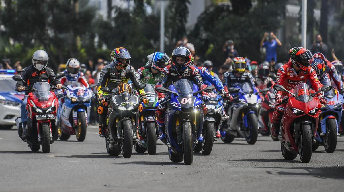 Parade MotoGP Mandalika 2024 di Mataram