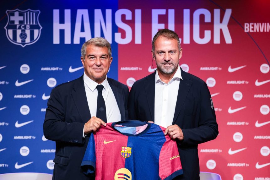 hansi flick pelatih barcelona
