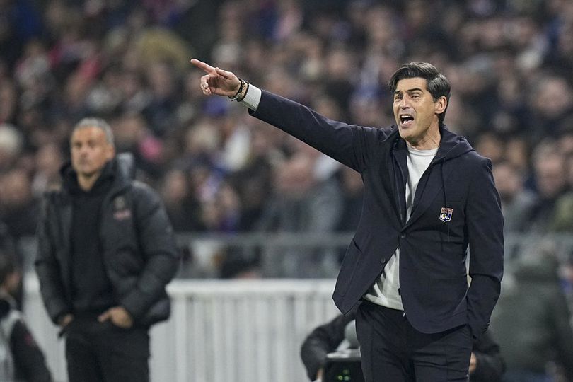 Pelatih Lyon, Paulo Fonseca. (c) AP Photo/Laurent Cipriani
