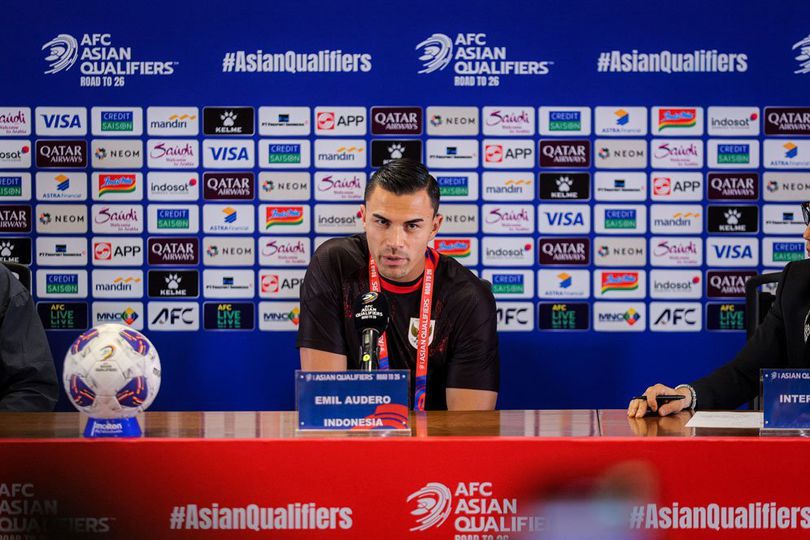Emil Audero pada sesi jumpa pers