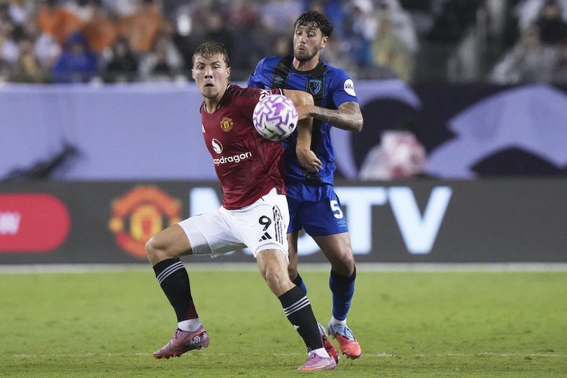 Penyerang Manchester United Rasmus Hojlund