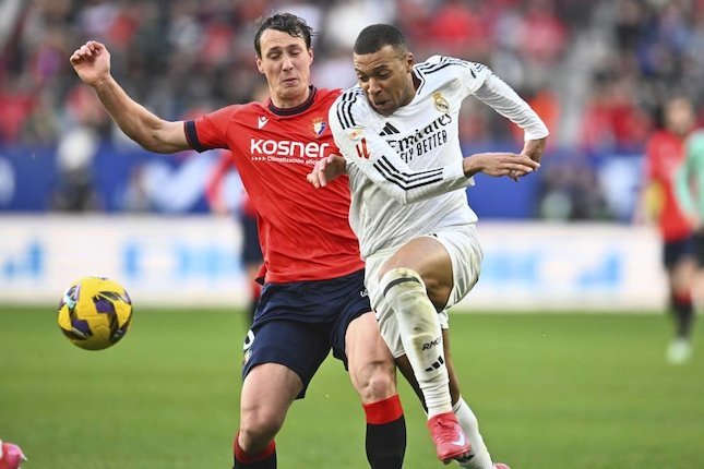 kylian mbappe di laga Real madrid vs Osasuna