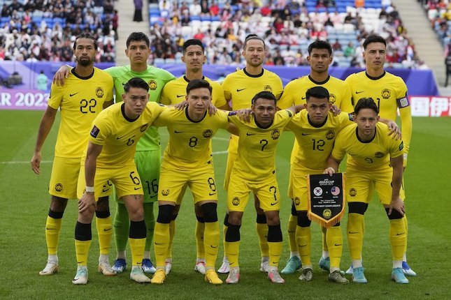 Starting XI Malaysia ketika melawan Korea Selatan