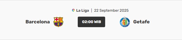 barcelona vs getave 22 september 2025