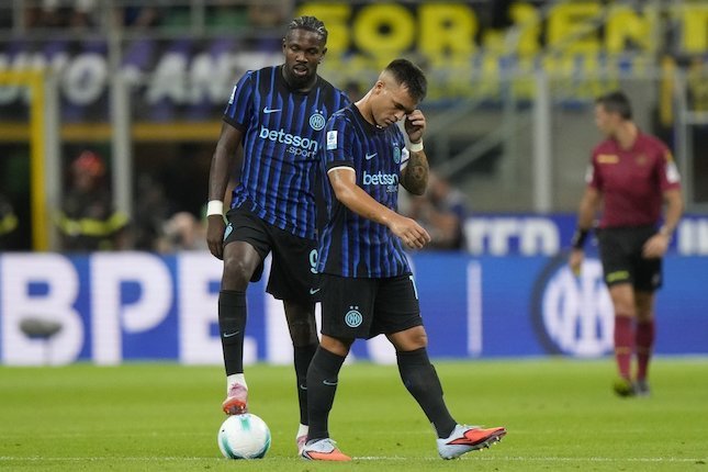 penyerang Inter Milan, Lautaro Martinez dan Marcus Thuram