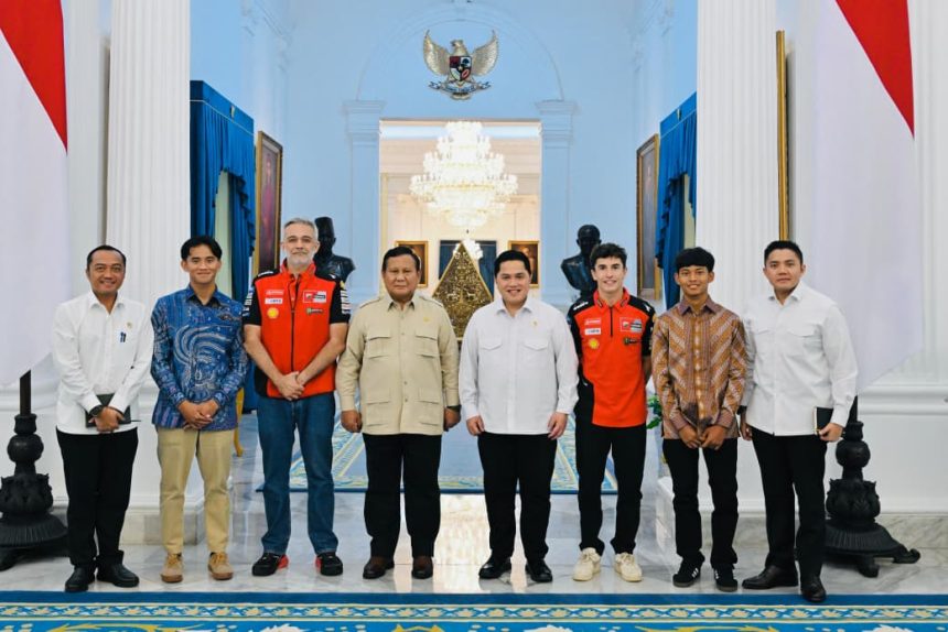 Prabowo Sambut Marc Marquez