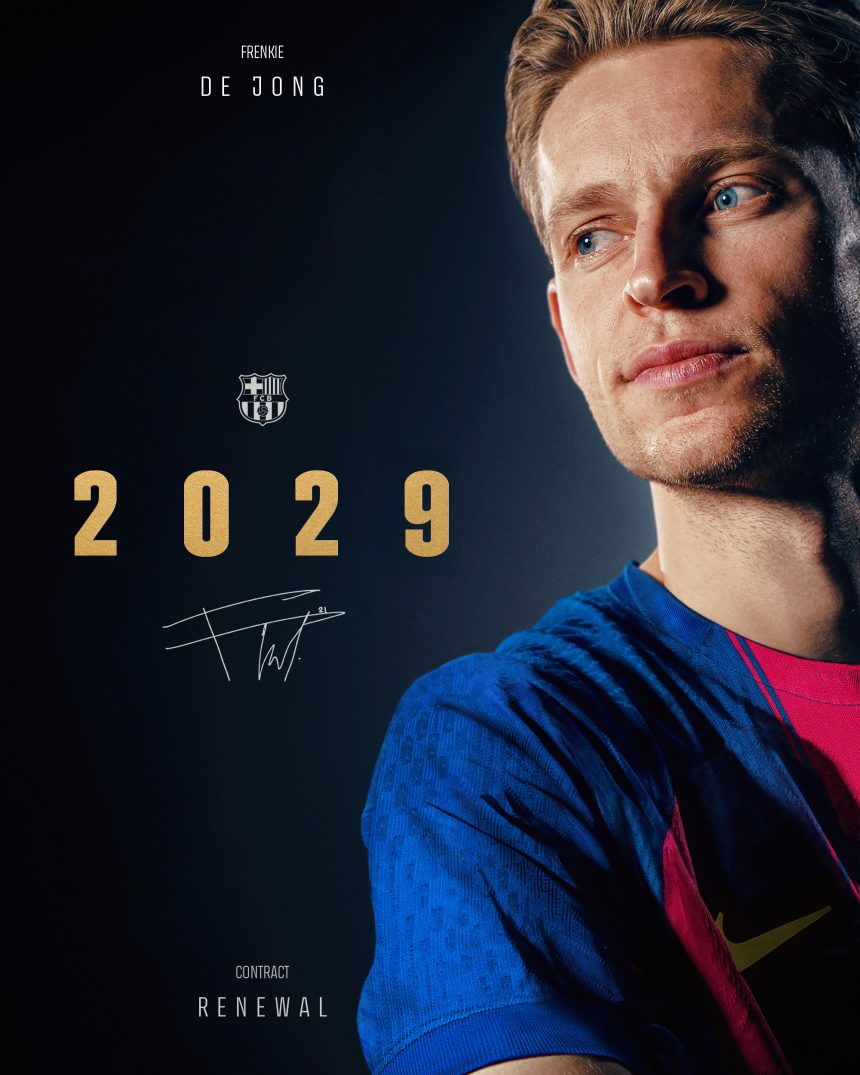Frenkie de Jong Perpanjang Kontrak Dengan Barcelona