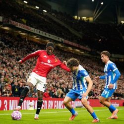 Gelandang Manchester United Kobbie Mainoo