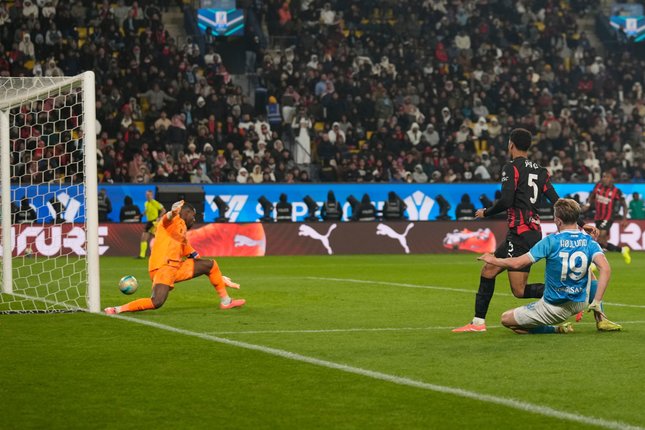 laga supercoppa Napoli vs Milan