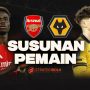 susunan pemaiin arsenal vs wolves