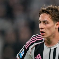 Kenan Yildiz dalam laga Juventus vs Sassuolo