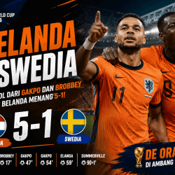 Belanda Pesta Gol ke Gawang Swedia, Gakpo dan Brobbey Bersinar dalam Kemenangan 5-1
