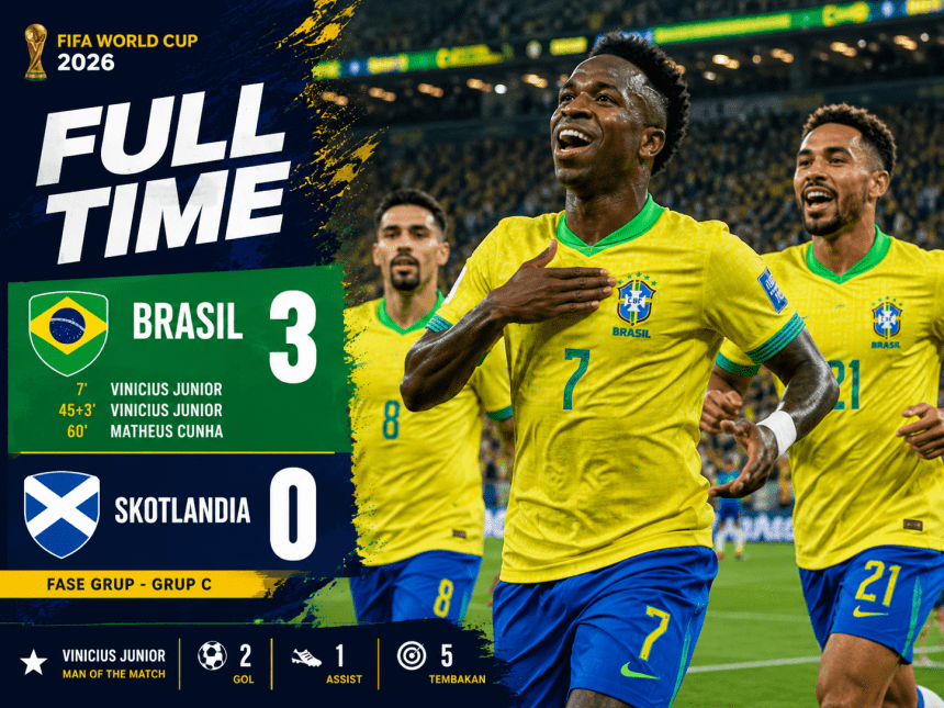 Brasil Libas Skotlandia 3-0