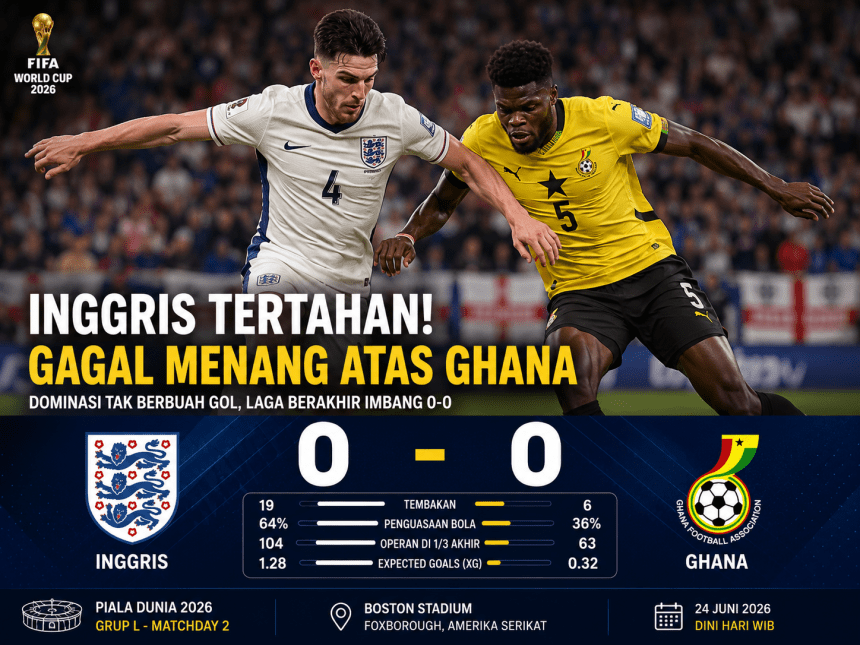 Inggris Ditahan Ghana 0-0