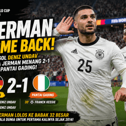 Jerman Bangkit Tekuk Pantai Gading 2-1