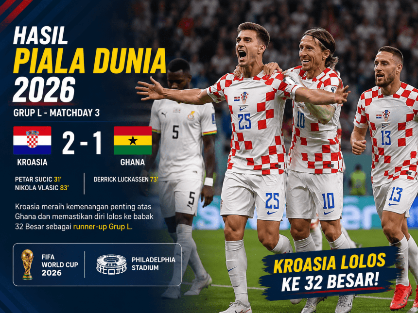 Kroasia Tundukkan Ghana 2-1