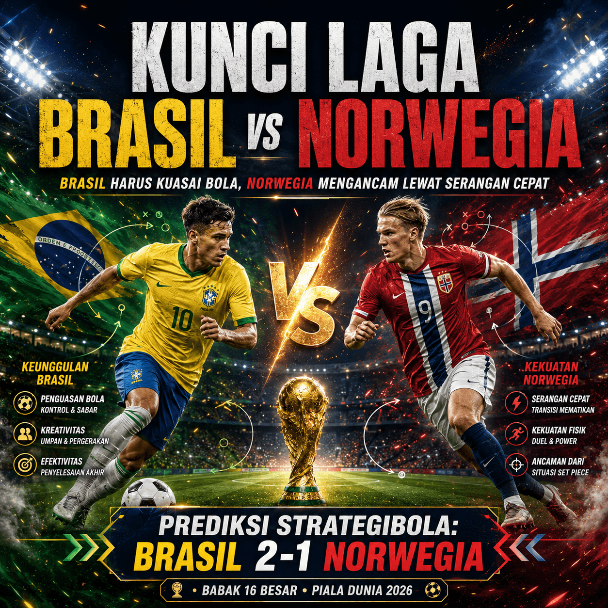 Kemenangan Brasil atau serangan Norwegia