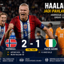 Gol Haaland Bawa Norwegia Singkirkan Pantai Gading