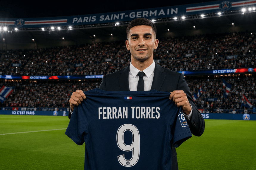 Ferran Torres diperkenalkan sebagai pemain baru PSG setelah meninggalkan Barcelona.