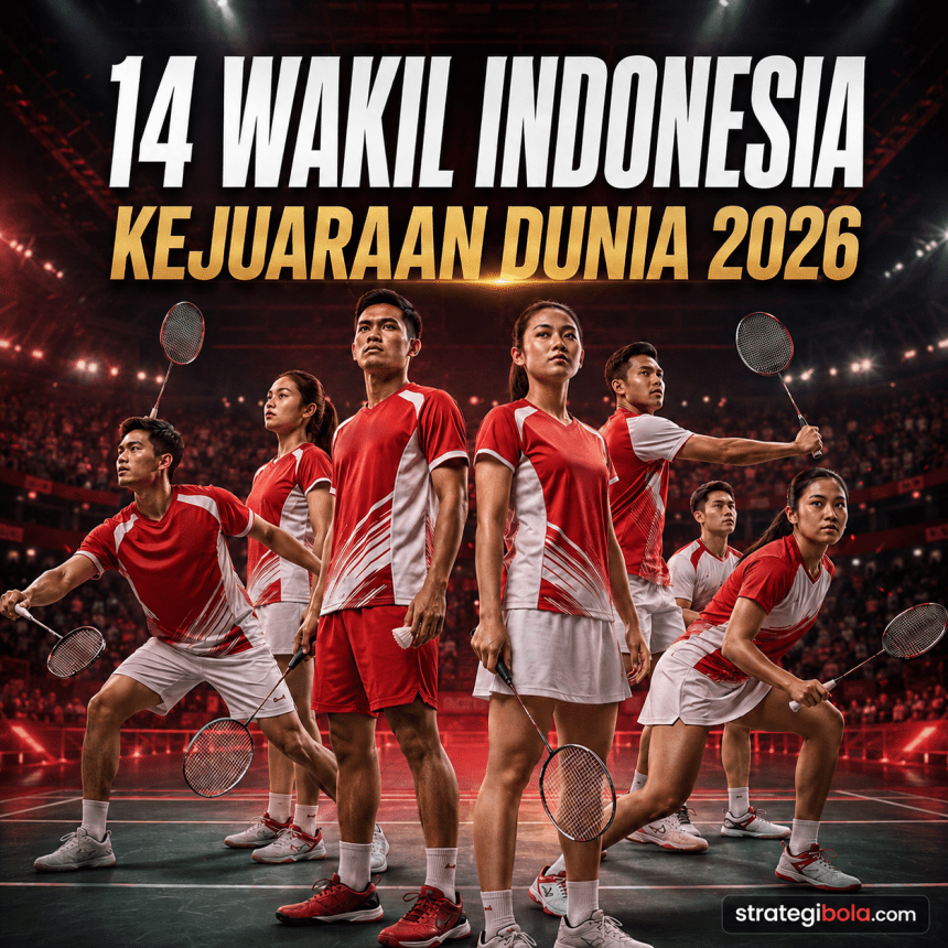 Daftar 14 Wakil Indonesia di Kejuaraan Dunia Bulutangkis 2026